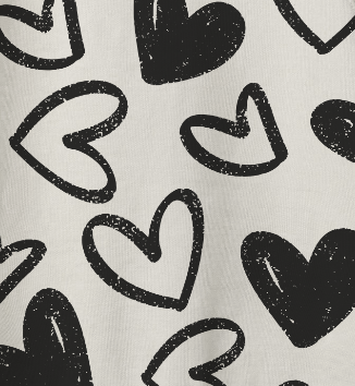 GIRLS’ SET- HEARTS PRT L/S SWEATSHIRT W MATCHING SHORTS