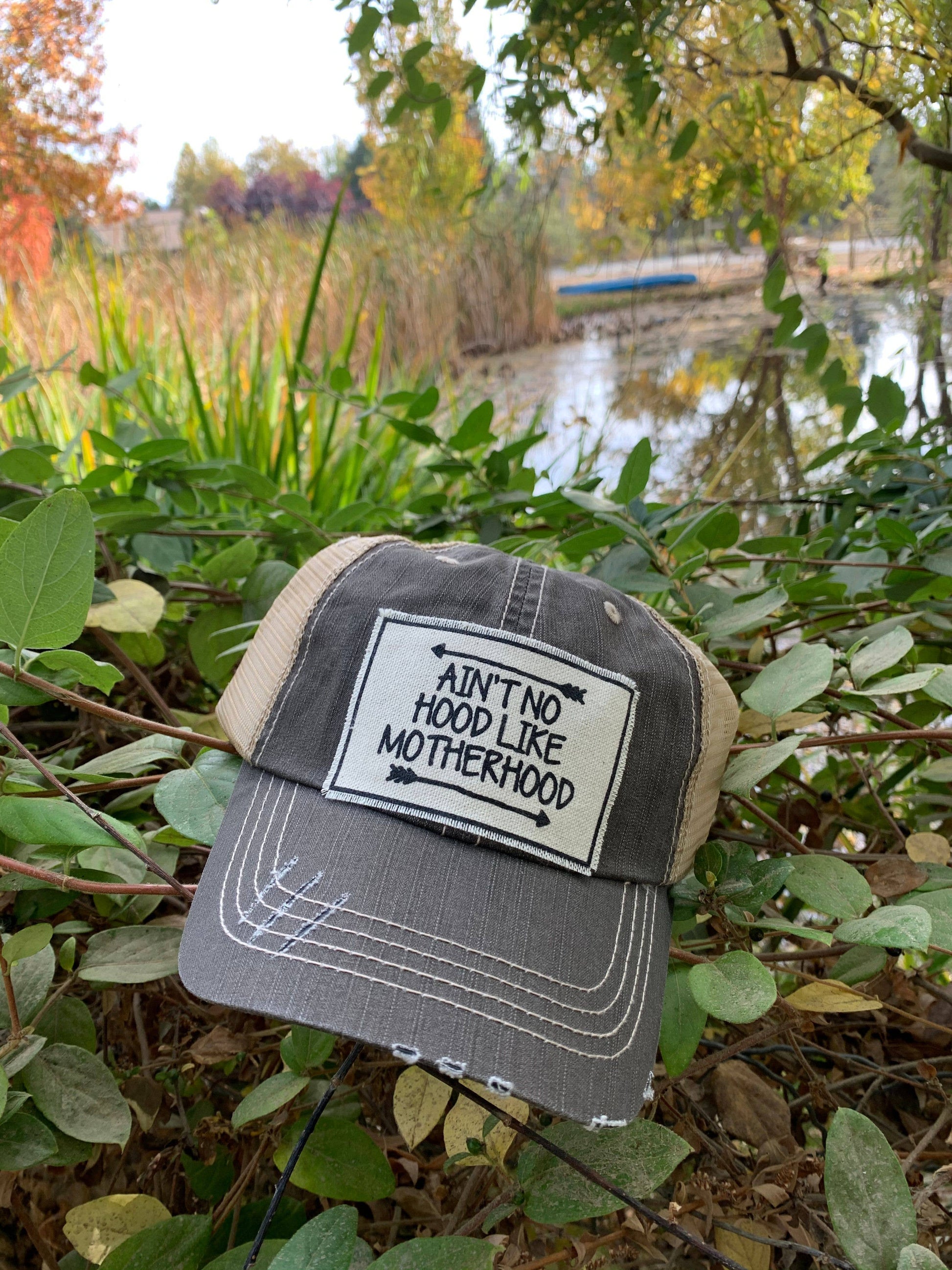 Ain't No Hood Like Motherhood Trucker Hat Baseball Cap