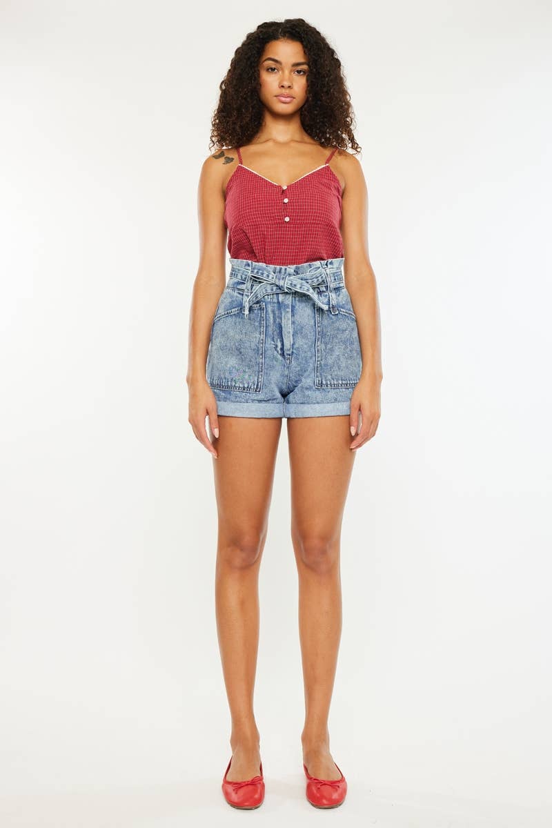 Nieve Ultra High Rise PaperBag Shorts