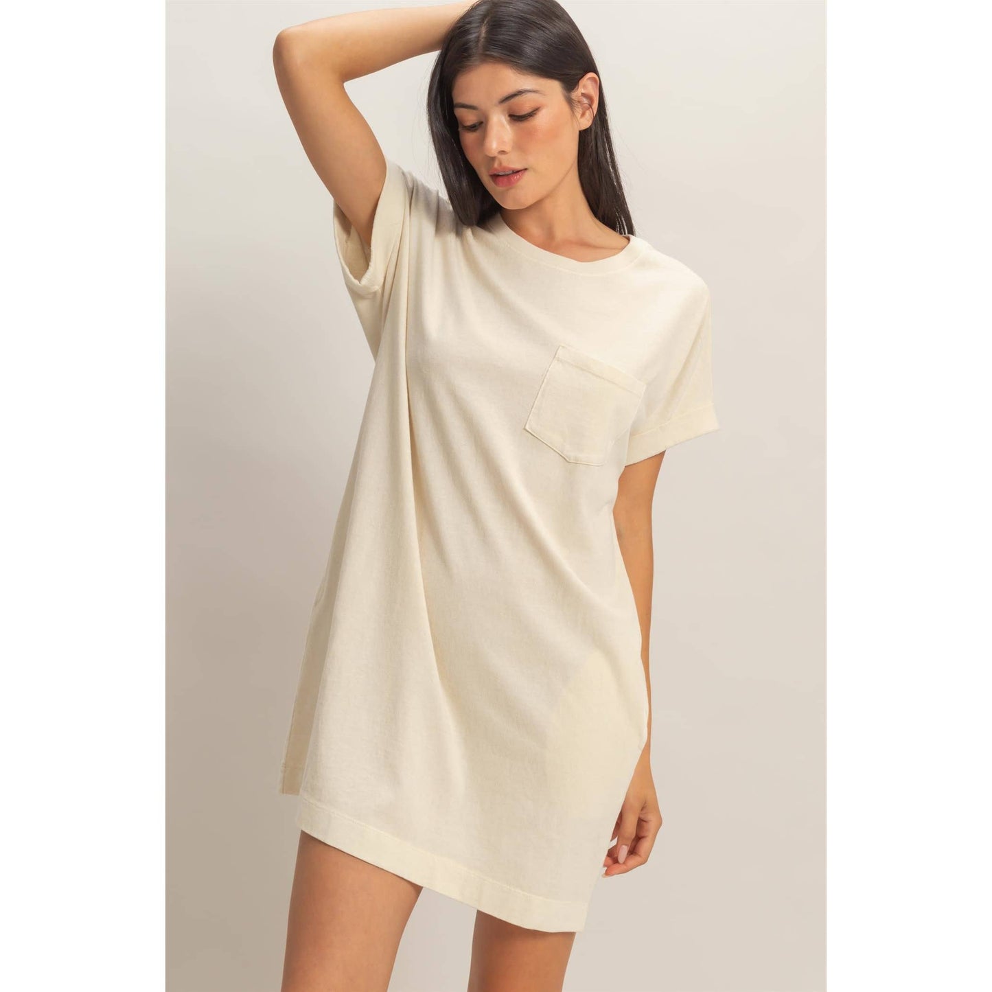 Round Neck T-Shirt Mini Dress