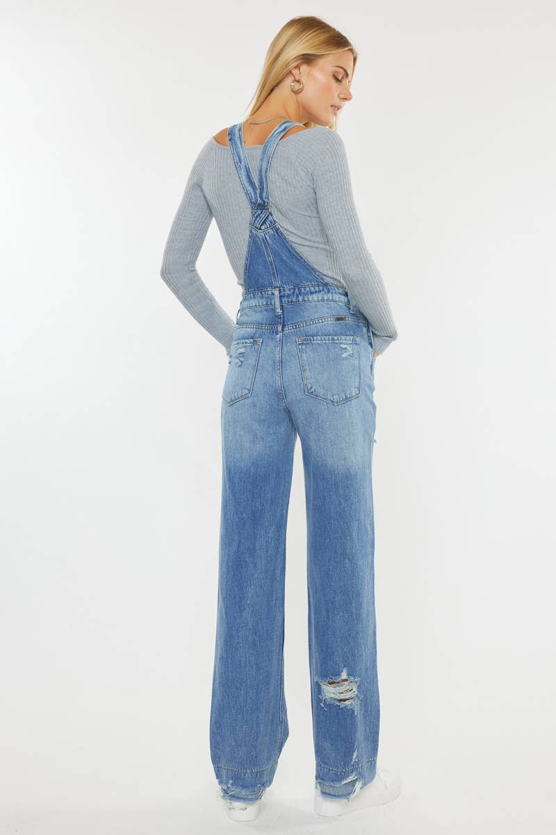 Malibu High Rise Wide Leg Overalls