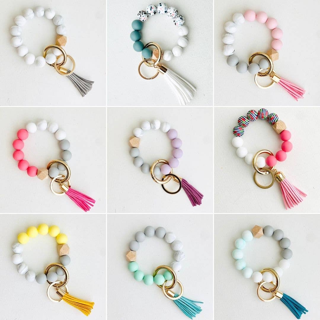 Beaded Wristlet Keychain