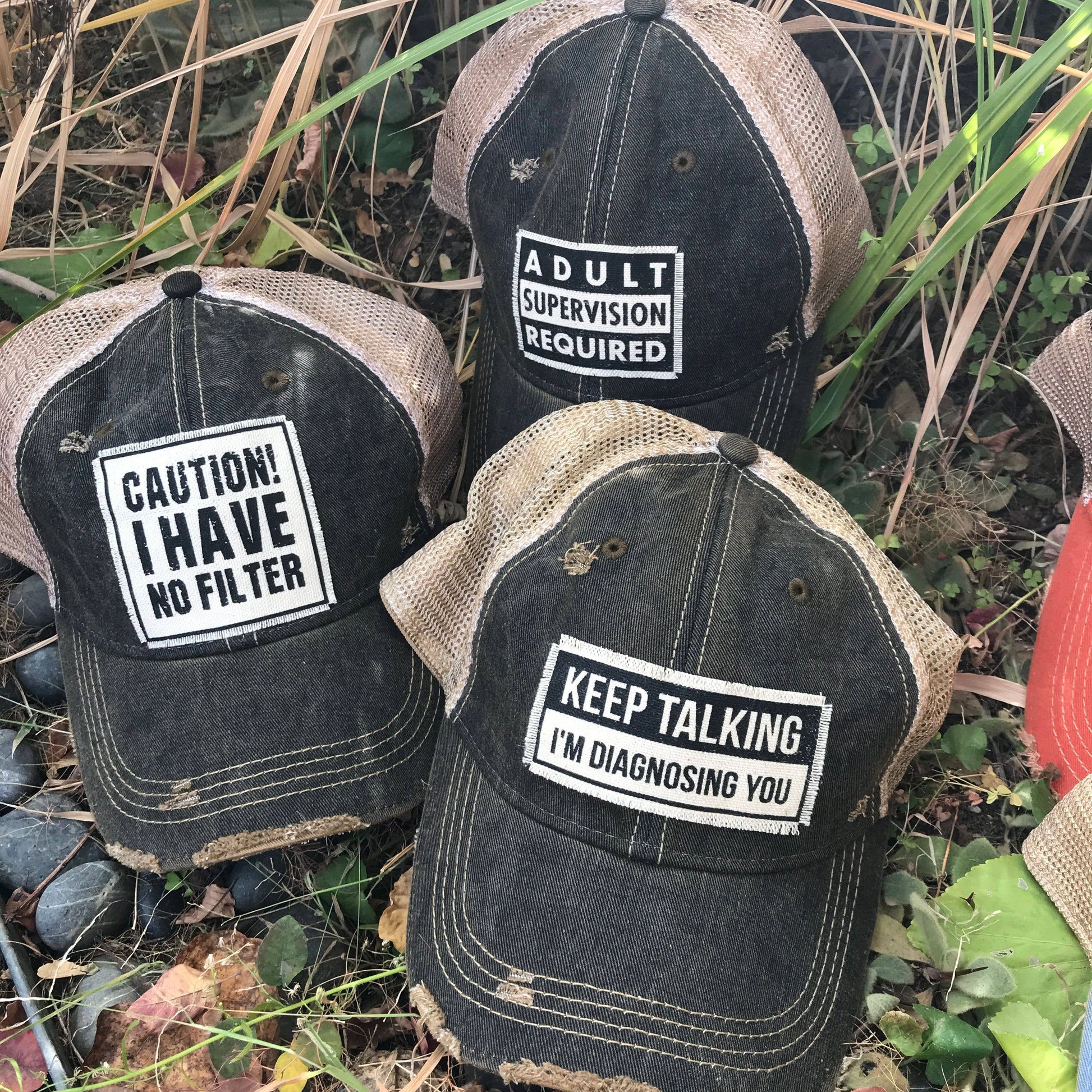 Caution! I Have No Filter Trucker Hat Baseball Cap